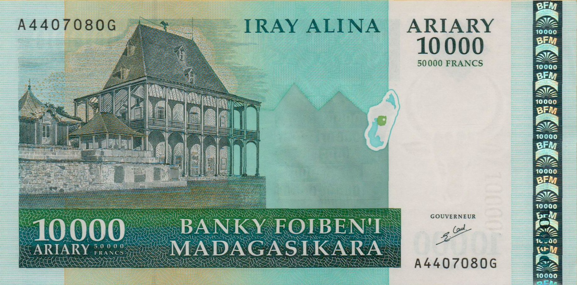 Madagascar 10000 2003 UNC P-85